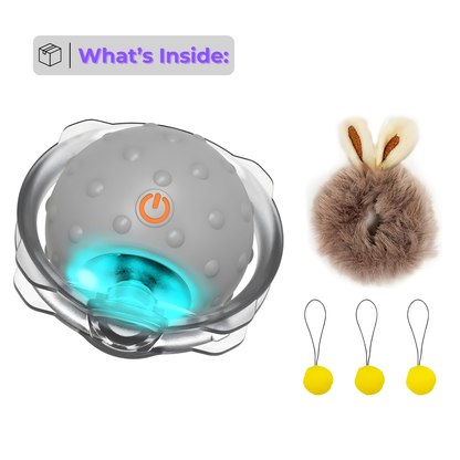 🎁 Smart Automatic Rolling Pet Ball🐱🐶: The Ultimate Self-Moving Christmas Gift! Interactive Indoor Fun & Puppy Energy Burner 🎅