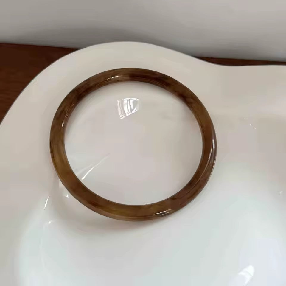 Retro Brown Resin  Acrylic Marble Bangles